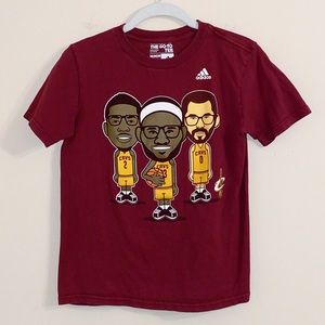Adidas Boy's The Go To Tee Cleveland Cavs Medium